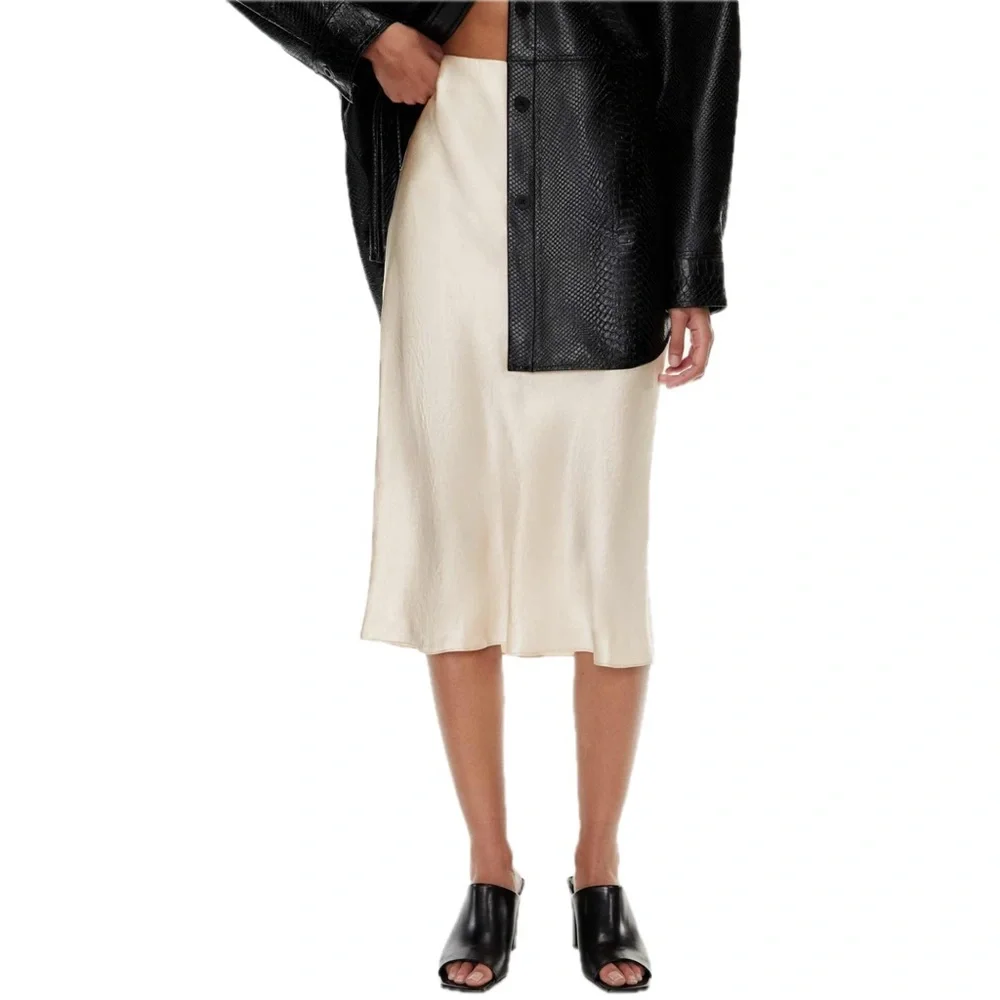 Aritzia Babaton Slip Midi Skirt Size 10 - Picture 1 of 5